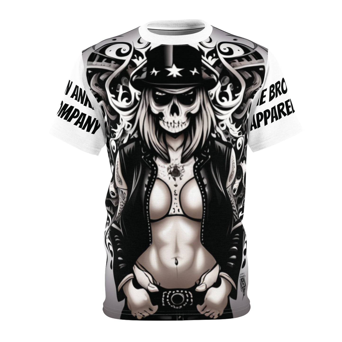 SkullLady Tribal Tattoo Short Sleeve Tee