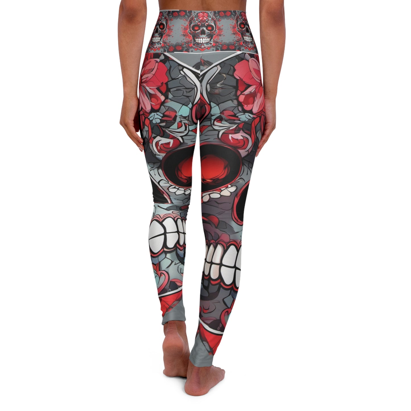 High Waisted Candy Skull Leggings