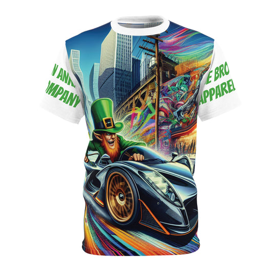 Leprechaun in a Modern Race Car