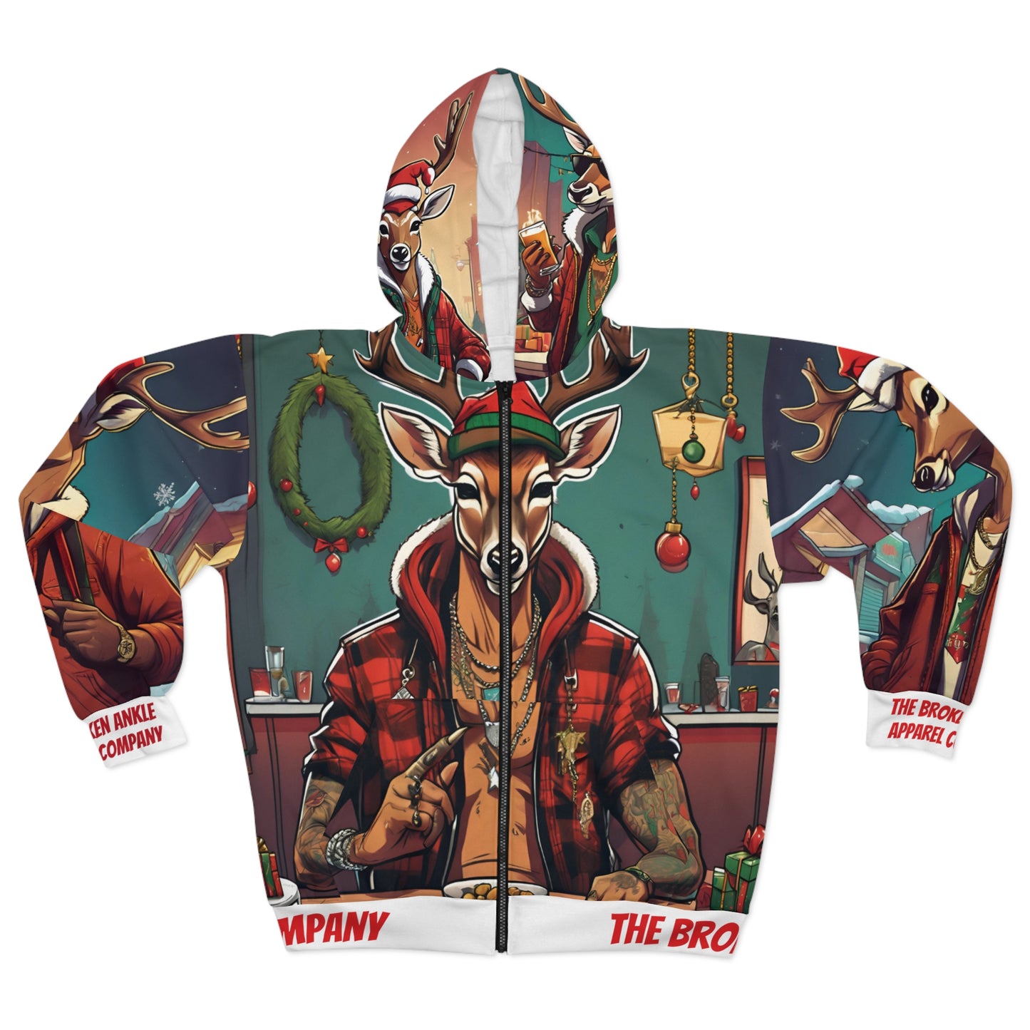 RainDeer Gang Zip Up Hoodie