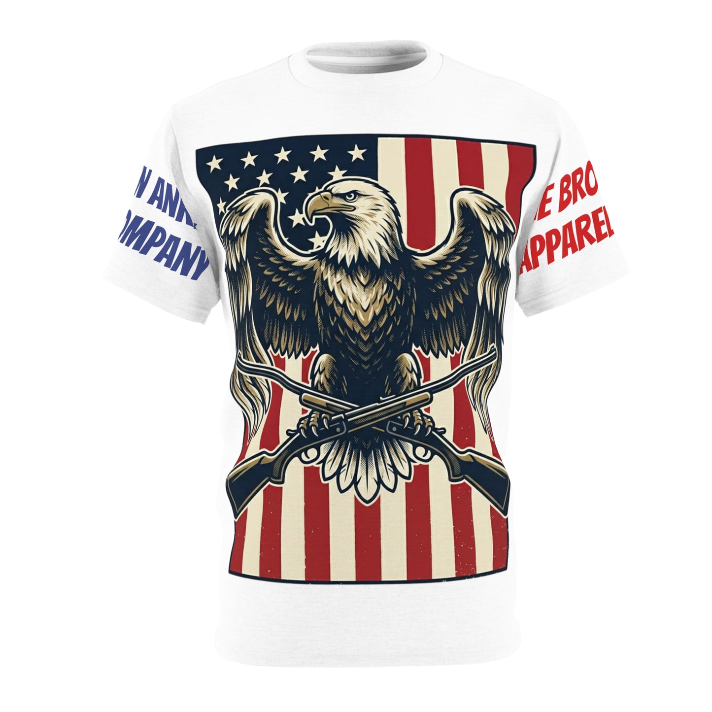 Eagle With Guns and Flag