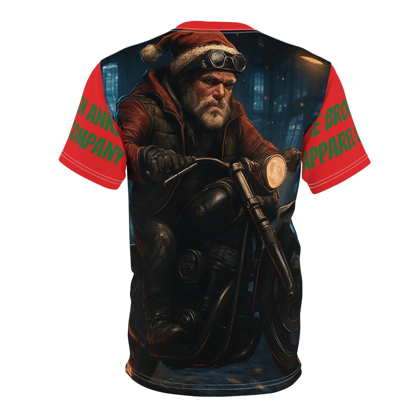 Biker Santa Motorcycle Tee — Christmas Collection
