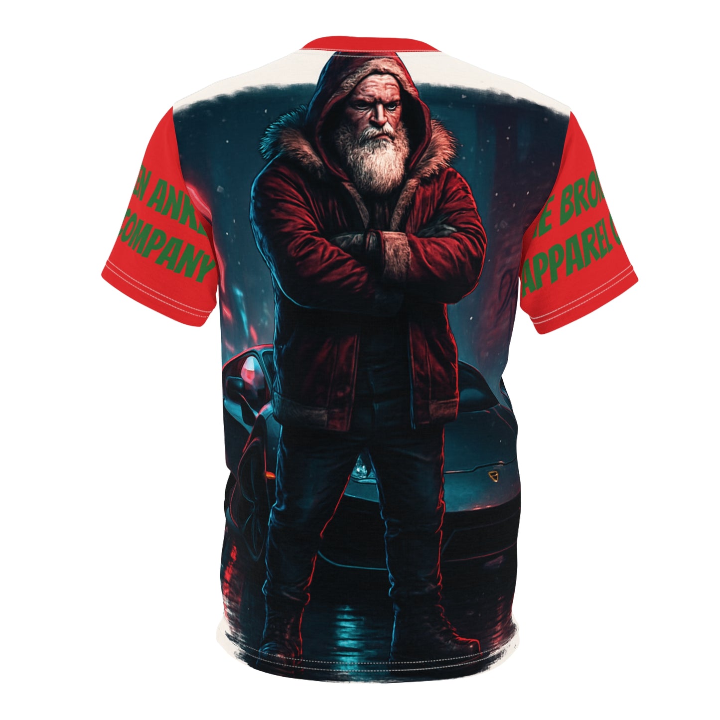 Santa Modern Sports Car Tee — Christmas Collection