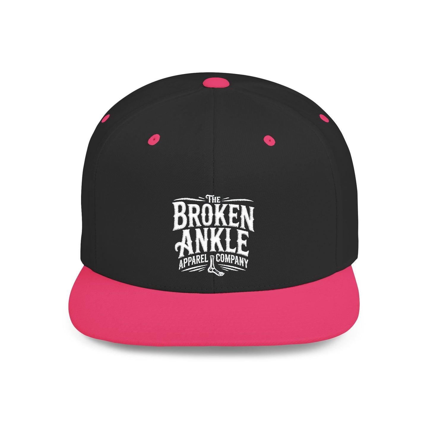 2026 Logo Flat Bill Snapback Pink/Black