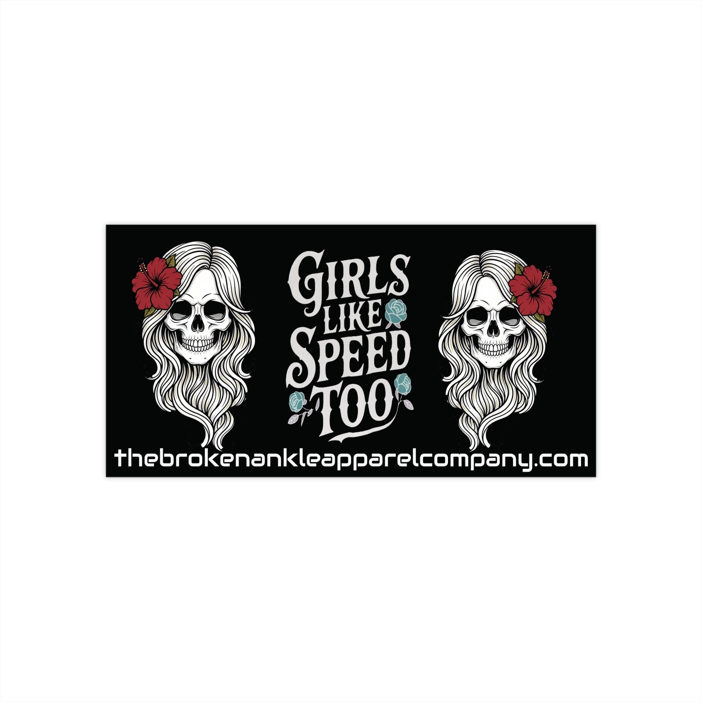 Girls Like Speed Too Bumper Stickers