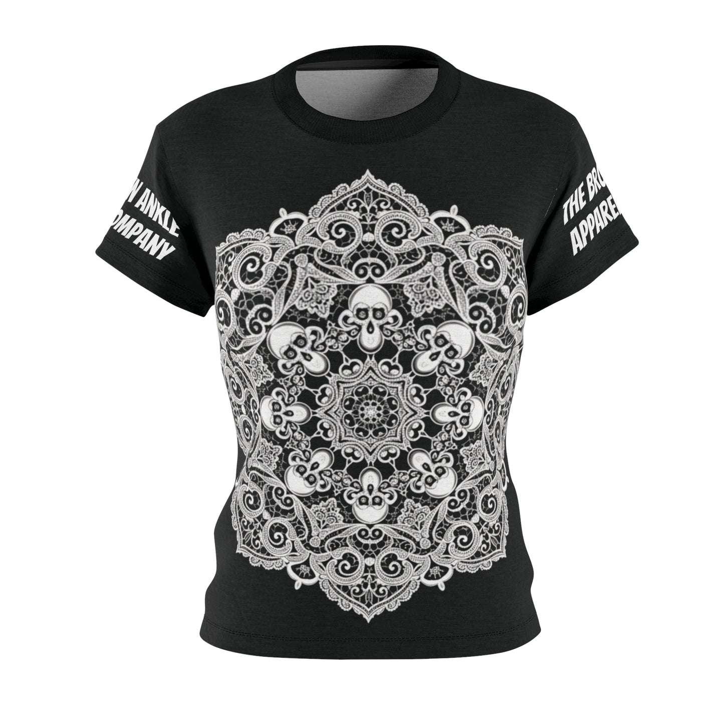 White Skull Lace Tee